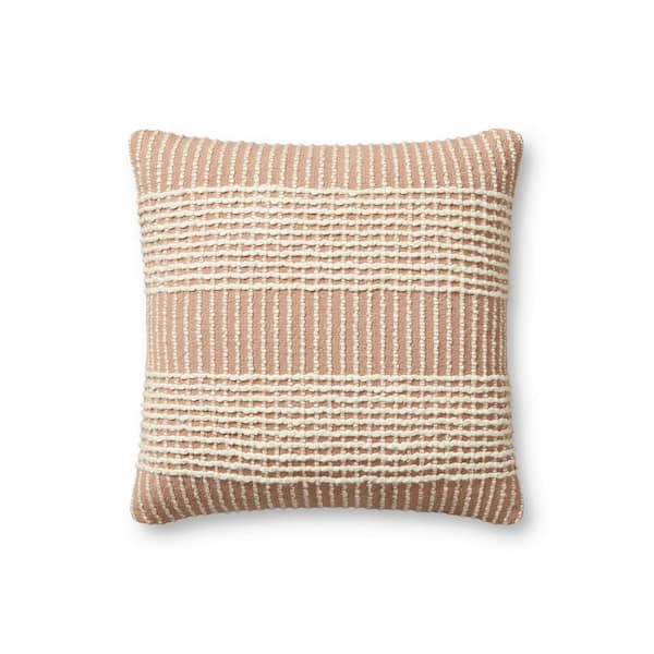 Angela Rose Sophia Blush 18 in. x 18 in. Indoor Throw Pillow