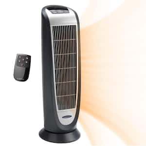 Tower 23 in. 1500-Watt Electric Ceramic Oscillating Space Heater with Digital Display and Remote Control