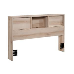 Harvey Park Pacific Maple Full-Queen Headboard with Sliding Doors and Adjustable Shelves