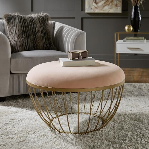 Round metal clearance ottoman