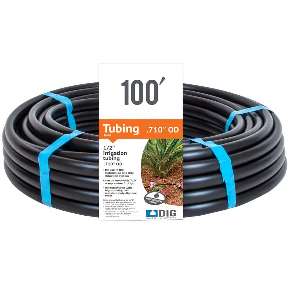 1/4 in. x 100 ft. Poly Flex Micro Tubing Roll, Brown