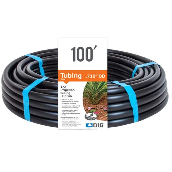 DIG 0.620 in. I.D. X 0.710 in. O.D. x 100 ft. Poly Drip Tubing