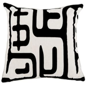 Maize Black 20 in. x 20 in. Throw Pillow Set of 2