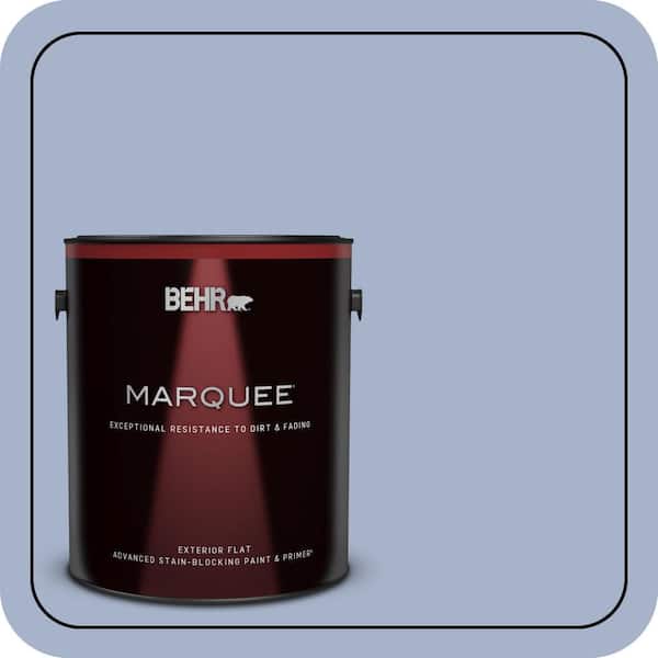 BEHR MARQUEE 1 gal. #PPU15-14 Ballroom Blue Flat Exterior Paint & Primer