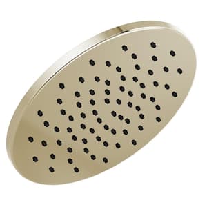 1-Spray Patterns 1.75 GPM 11.75 in. Wall Mount Fixed Shower Head in Lumicoat Polished Nickel