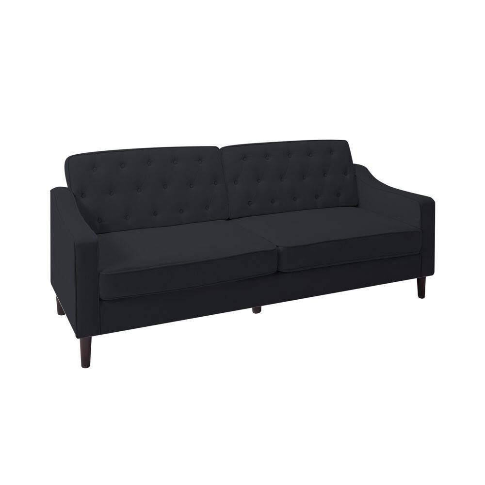 VERYKE 77.2 in Wide Square Arm Fabric Modern Straight Reclining Sofa in