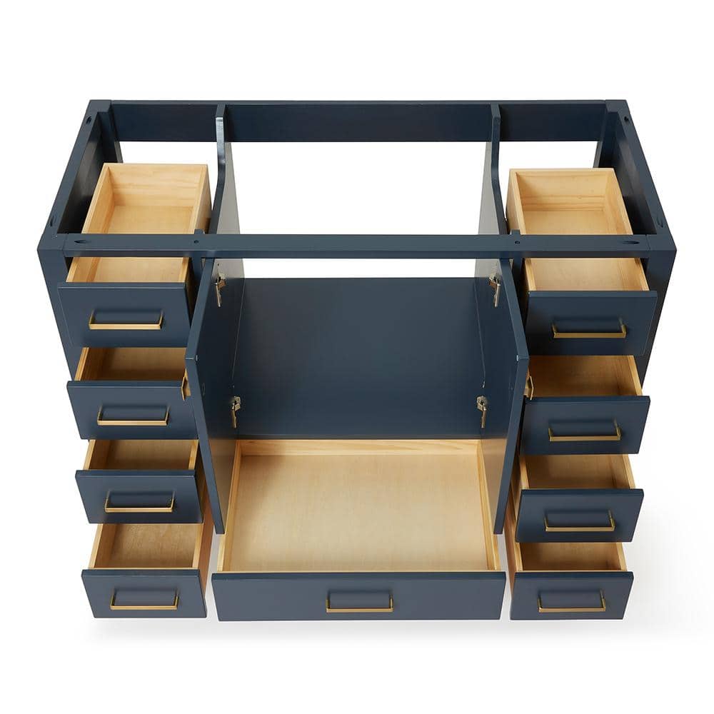 Cambridge 48" Midnight Blue Single Freestanding Vanity Cabinet