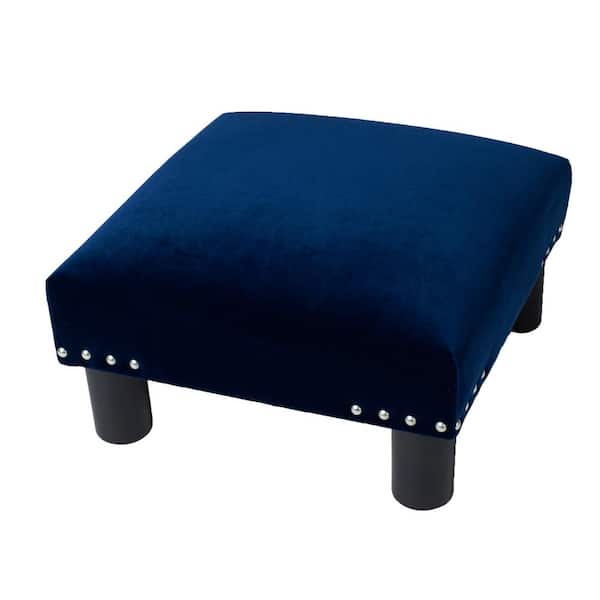 Jules Navy Blue Ottoman