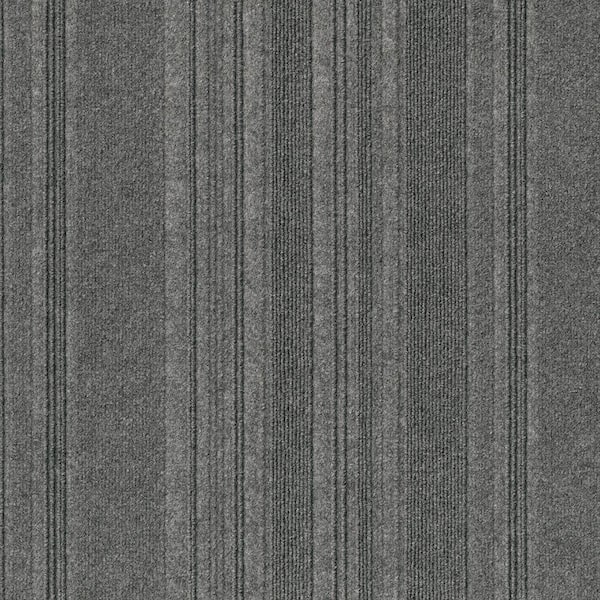 Foss Adirondack Gray Commercial 24 in. x 24 Peel and Stick Carpet Tile (15 Tiles/Case) 60 sq. ft.