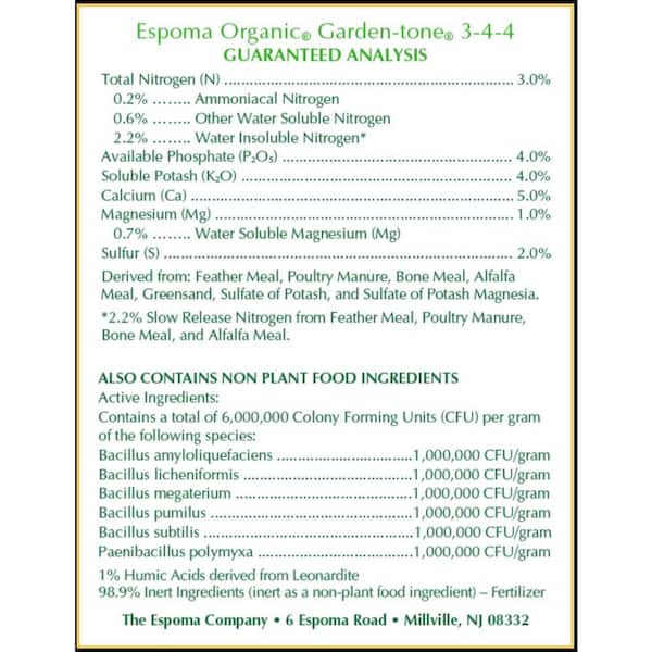 Image of Espoma Garden-Tone Granules