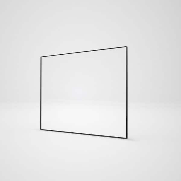 Boosicavelly 36 in. W x 30 in. H Rectangular Aluminum Framed Wall Bathroom Vanity Mirror in Matte Black