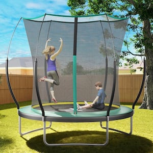MOXIE Machrus Moxie 6 ft. Blue PumpkinShaped Outdoor Trampoline