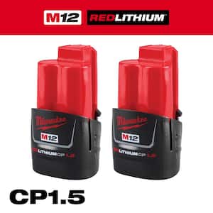 M12 12-Volt 1.5 Ah Lithium-Ion Compact Battery Pack (2-Pack)