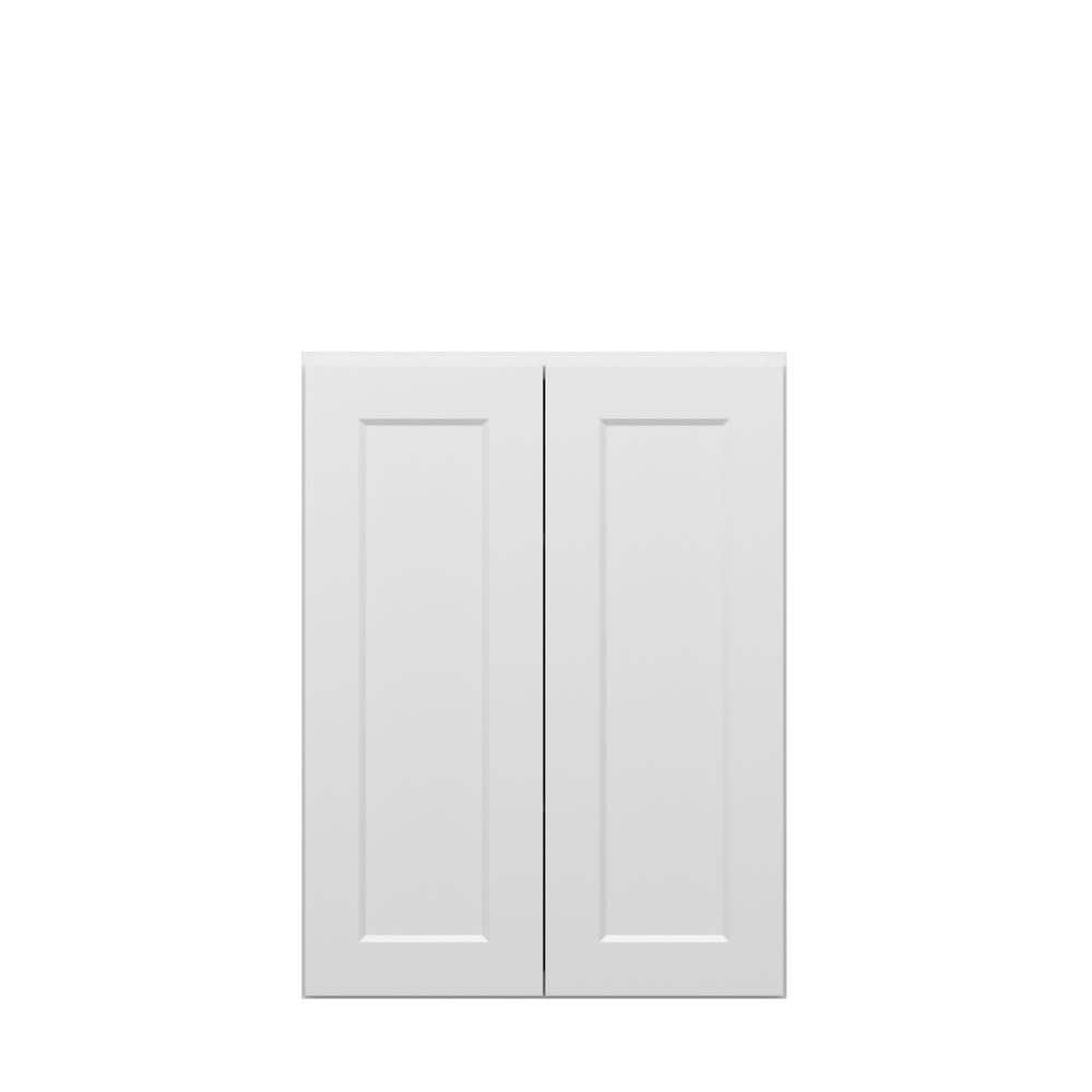 Norfolk Shaker 27 in. W x 36 in. H x 12 in. D in Painted White Plywood Asse