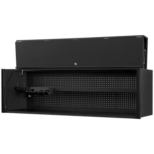 Extreme Tools DX Series 72 in. W x 21 in. D Extreme Power Workstation Hutch in Matte Black with Black Handle