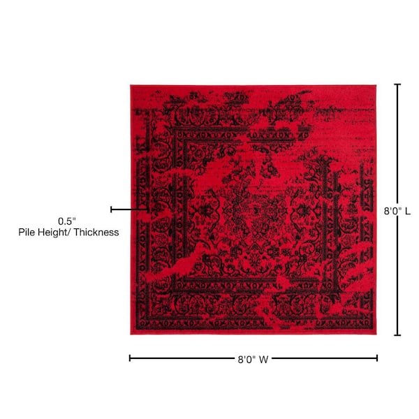 AFG Rug ラグ（RED）Landscape Products Red Afghan Rug, Rustic Carpet, 5x8 Rug, Bedroom Rug, Decorative