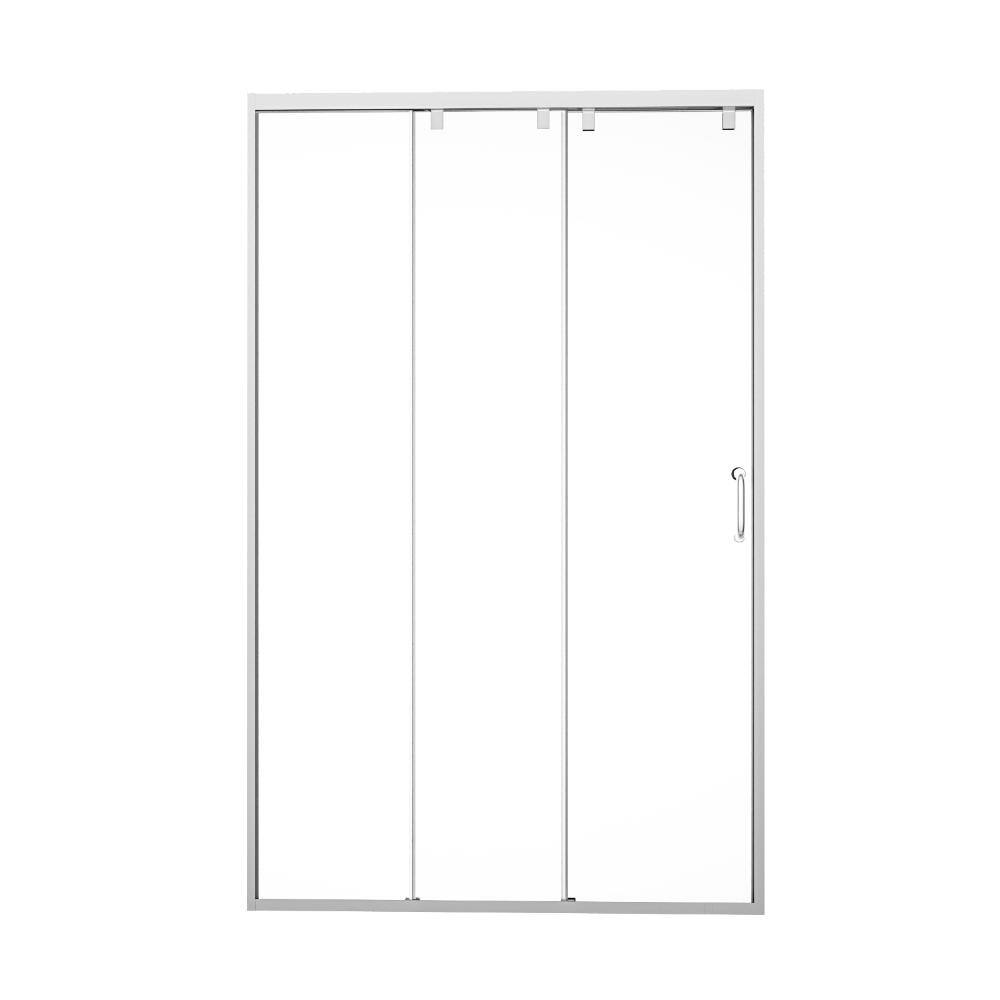 48 in. W x 76 in. H Triple Bypass Sliding Framed Shower Doors in Chrome Finish with Clear Glass price history on PriceWatchPro