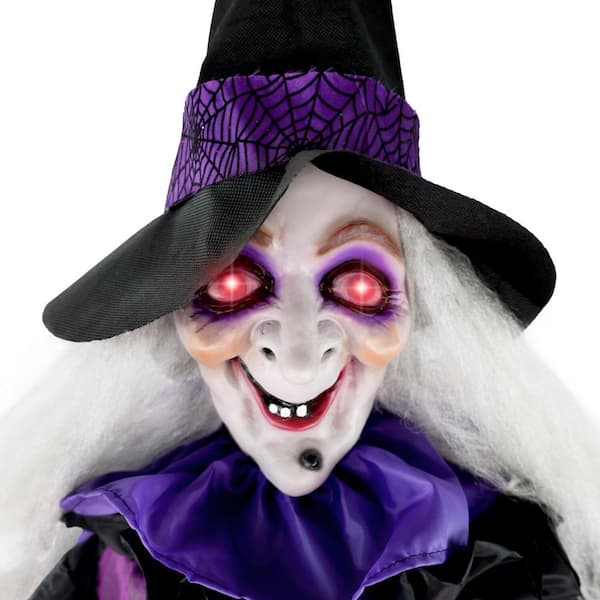 Haunted Hill Farm 6 ft. Animatronic Witch with Lights and Sound