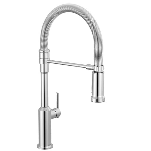 浄水器・整水器 DELTA kitchen faucet Delta Cordova Spring Spout Chrome 21 in. H Pull Down Sprayer