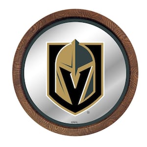 20 in. Vegas Golden Knights Barrel Top Mirrored Decorative Sign