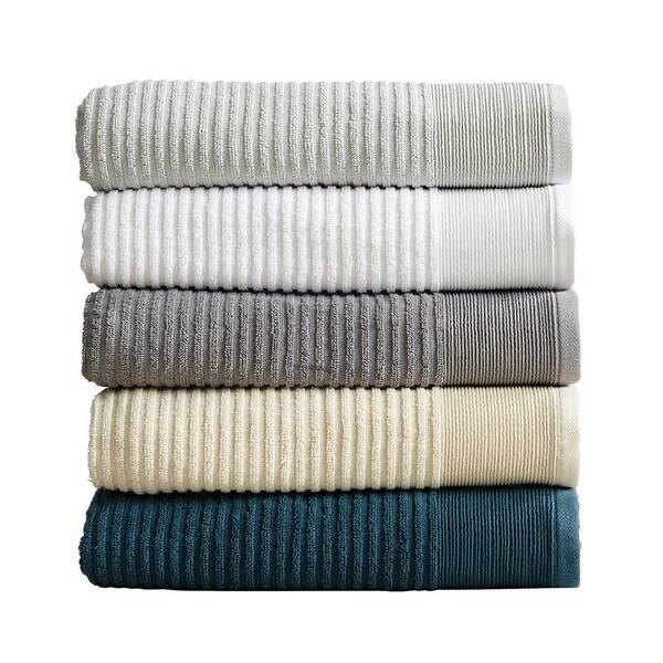 Casafina Set of 6 Kitchen Towels - Aqua French Stripes
