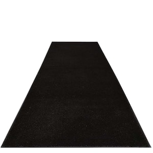 Solid Euro Black 36 in. x 16 ft. Your Choice Length Stair Runner