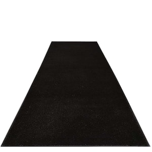 Solid Euro Black 26 in. x 32 ft. Your Choice Length Stair Runner