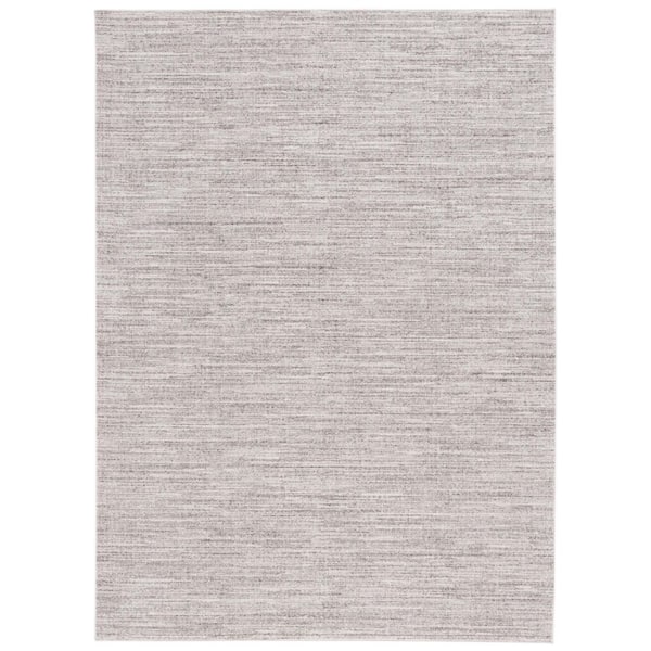 SAFAVIEH Dune Gray/Gray 4 ft. x 6 ft. Machine Washable Abstract Striped Area Rug