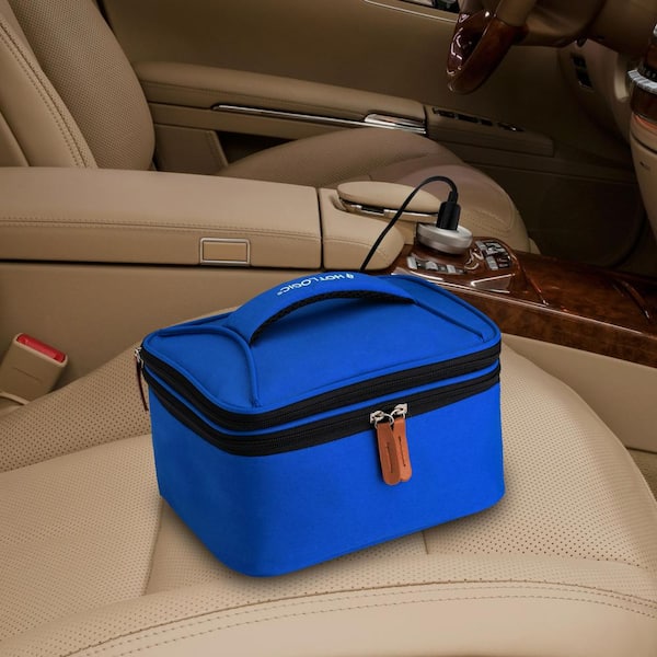 HOTLOGIC Blue Food Warming Lunch Bag Plus 12 Volt 16801174-BL