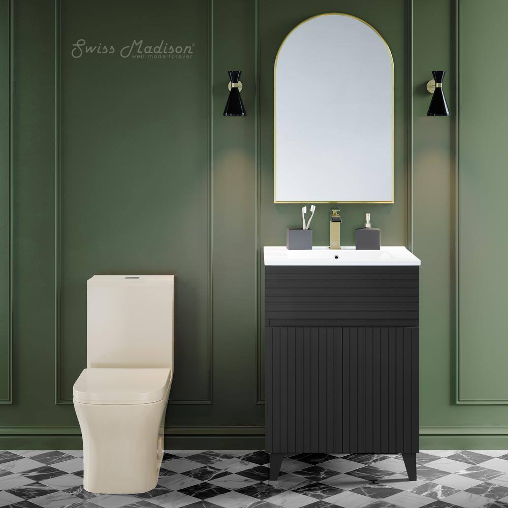 Concorde Bisque Square High-Efficiency Dual-Flush Toilet