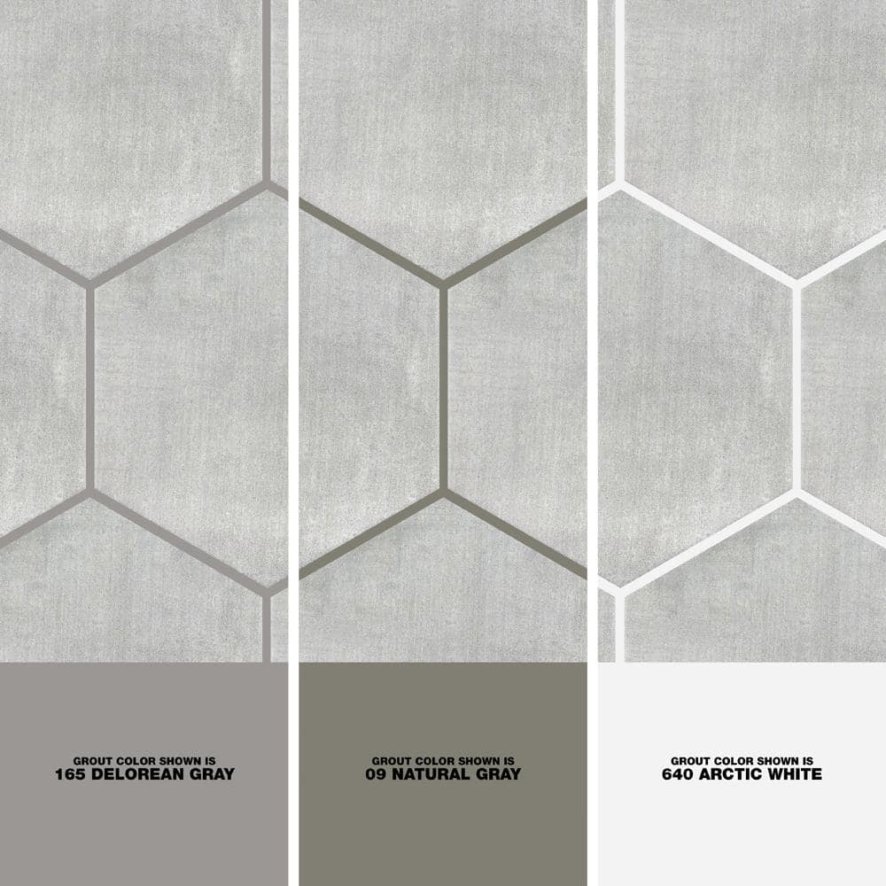 Light Gray Hexagon Matte Porcelain Floor & Wall Tile