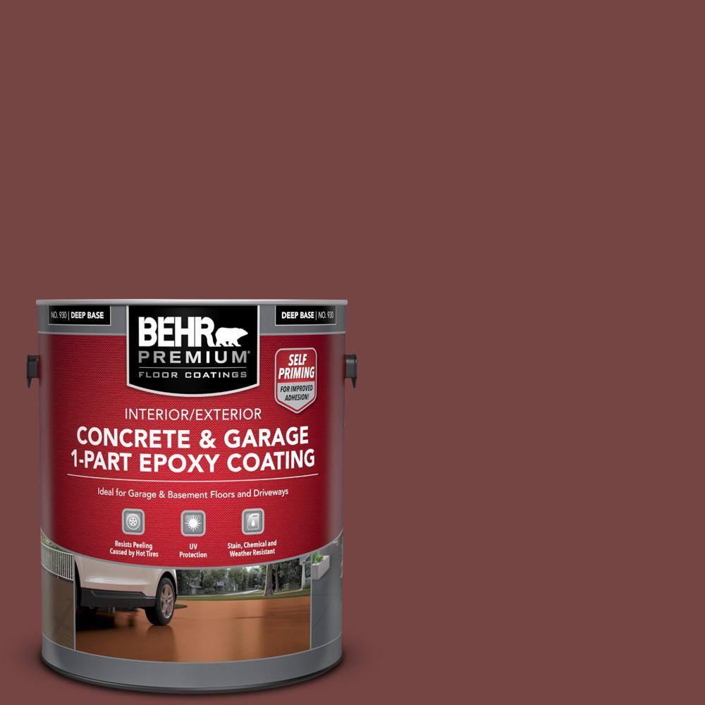 1 gal. #S130-7 Cherry Cola Self-Priming 1-Part Epoxy Satin Interior/Exterior Concrete and Garage Floor Paint price history on PriceWatchPro