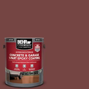 1 gal. #S130-7 Cherry Cola Self-Priming 1-Part Epoxy Satin Interior/Exterior Concrete and Garage Floor Paint