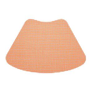 Fishnet 19 in. x 13 in. Peach Echo PVC Covered Jute Wedge Placemat (Set of 6)