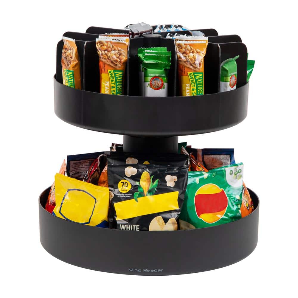 Mind Reader Anchor Collection 14 Compartment3 Tier Coffee Cup And Snack  Countertop Organizer 12 12 H x 11 12 W x 24 L Black - Office Depot