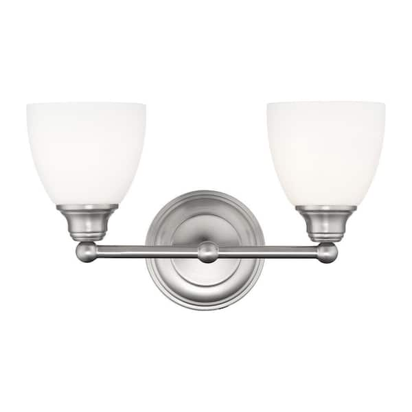 AVIANCE LIGHTING Beaumont 2 Light Brushed Nickel Bath Vanity Light