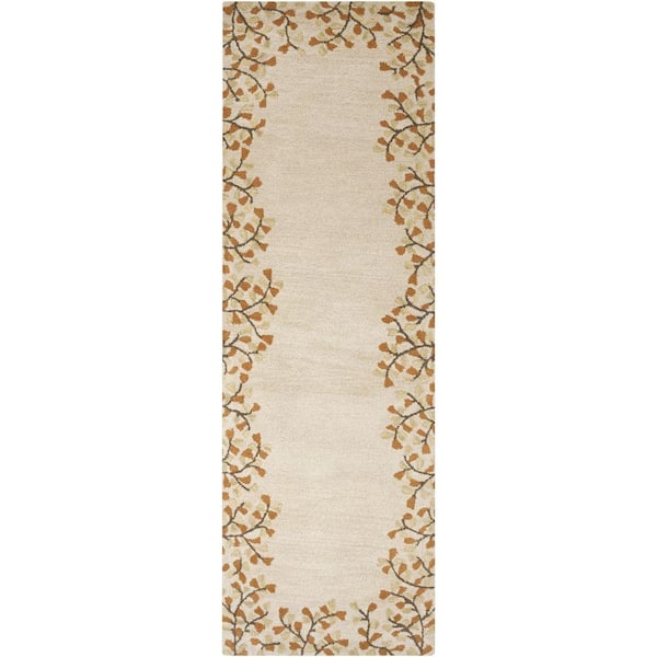 Artistic Weavers Canaan Ivory 3 ft. x 12 ft. Indoor Runner Rug