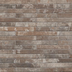 Take Home Tile Sample-Brickstone Rustique Red Brick 4 in. x 4 in. Matte Porcelain Floor and Wall Tile