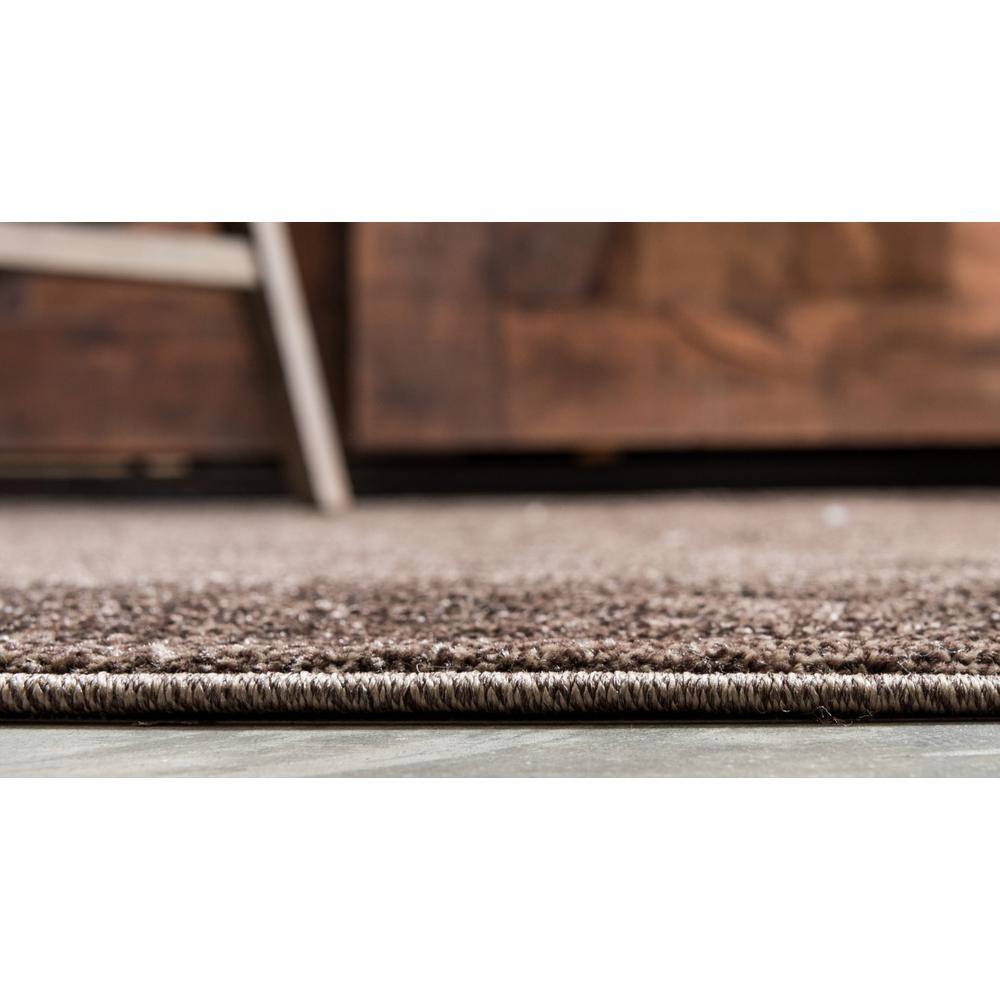 La Jolla Easy-Care Floral Brown Synthetic Area Rug, 7x10 ft