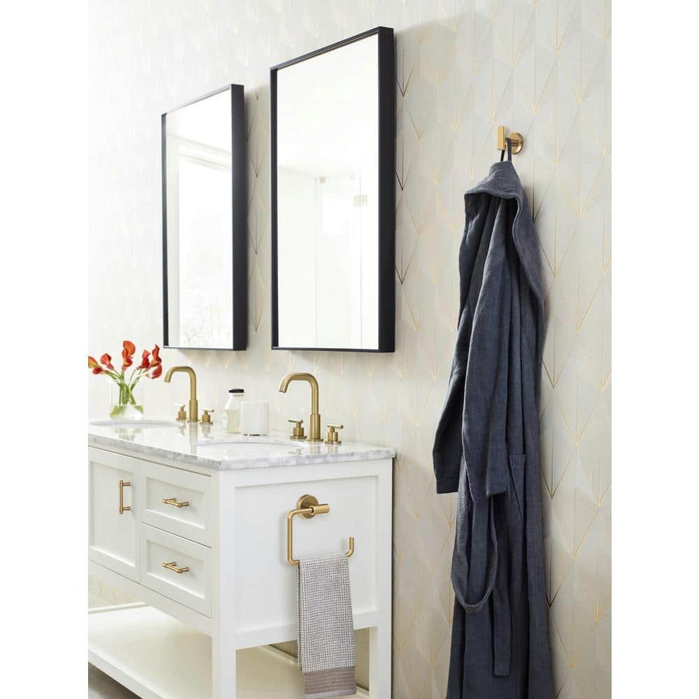 Champagne Bronze Modern Bar Cabinet Pull with Mounting Hardware