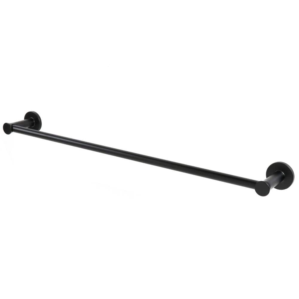 Glacier Bay Lucien 24 in. Towel Bar in Matte Black BTH-024-108 - The ...