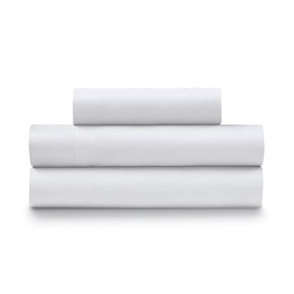 ELLA JAYNE Super Soft Triple Brushed Mircrofiber 4Piece White Queen Sheet Set IYSMICRO90_WH_3