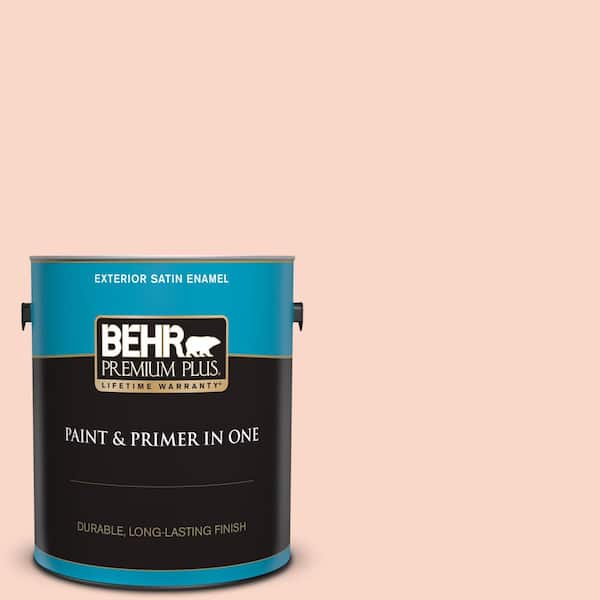 Behr Premium Plus 1 Gal 240c 2 Heavenly Song Satin Enamel Exterior Paint And Primer In One The Home Depot