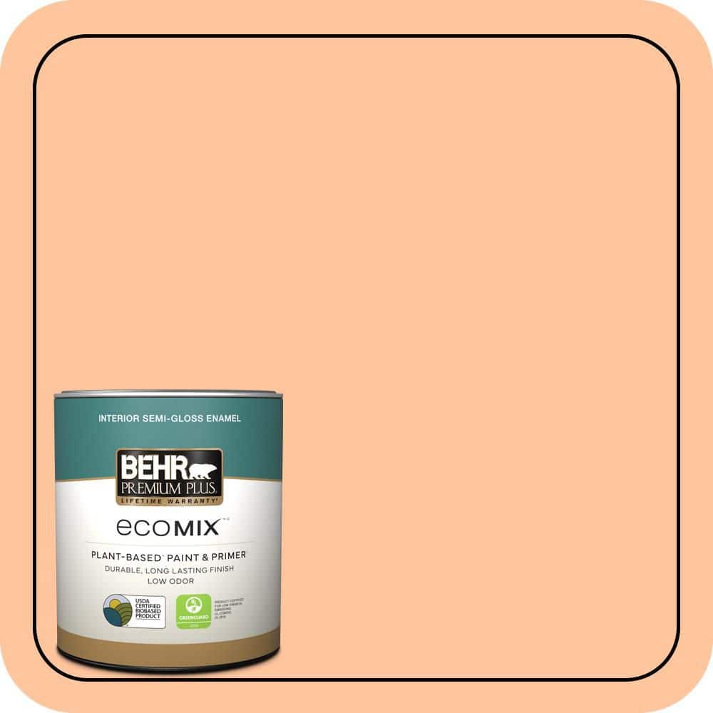 1 qt. #P210-3 Gumdrops Semi-Gloss Enamel EcoMix Plant-Based Interior Paint & Primer price history on PriceWatchPro