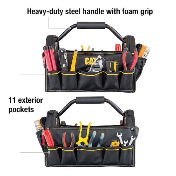 CAT 17 in. Pro Tool Tote 240046 - The Home Depot