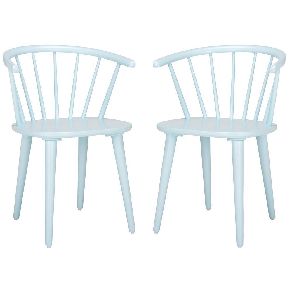 Blanchard Pale Blue 17 in. Wood Dining Chair (Set of 2)