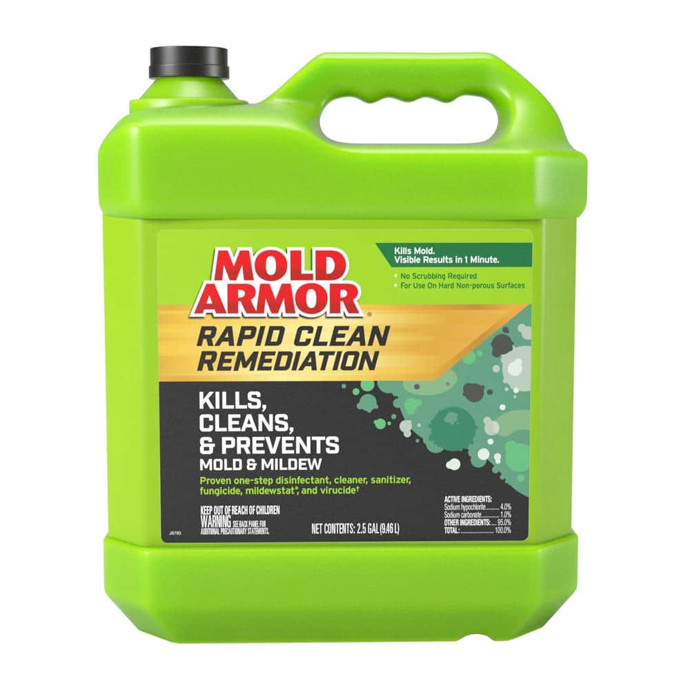 Mold Armor 2.5 Gal. Rapid Clean Remediation, Kills, Cleans, Prevents Mold  and Mildew FG592 - The Home Depot