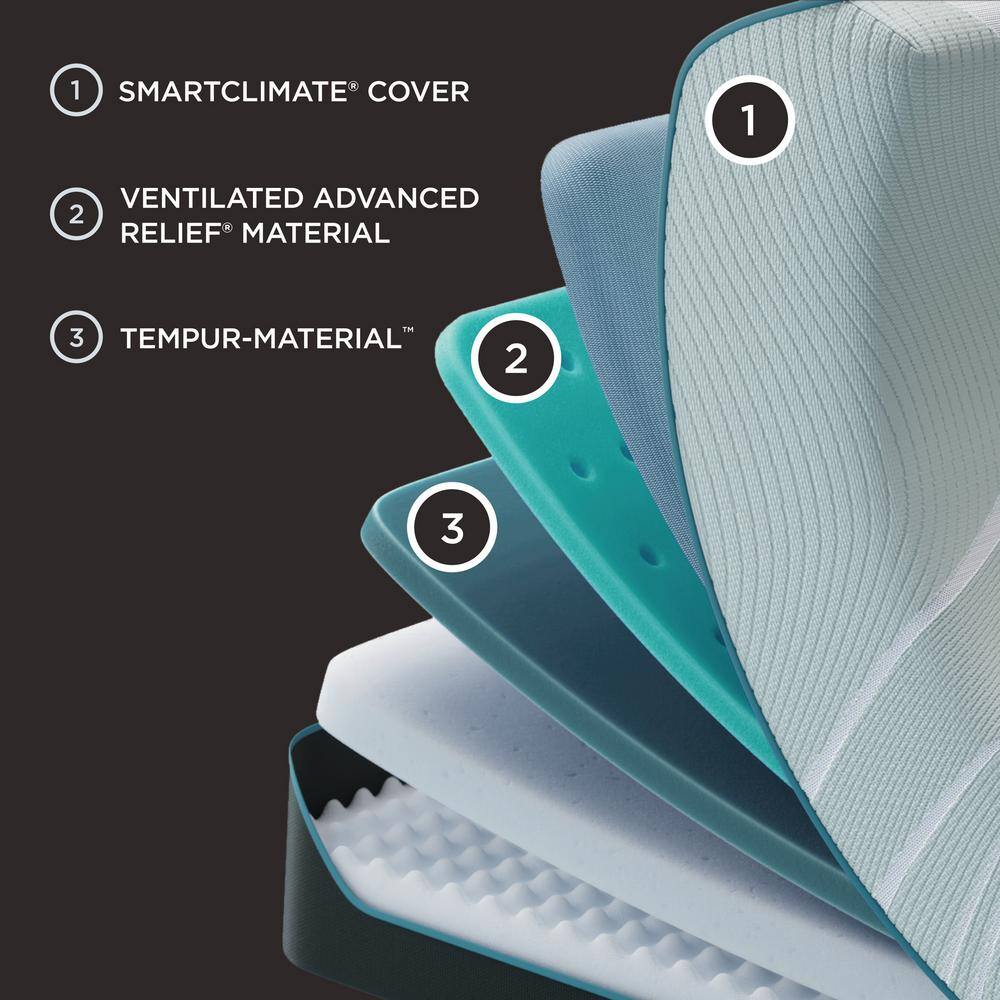 Queen Medium Memory Foam Adjustable Mattress with SmartClimate Cover