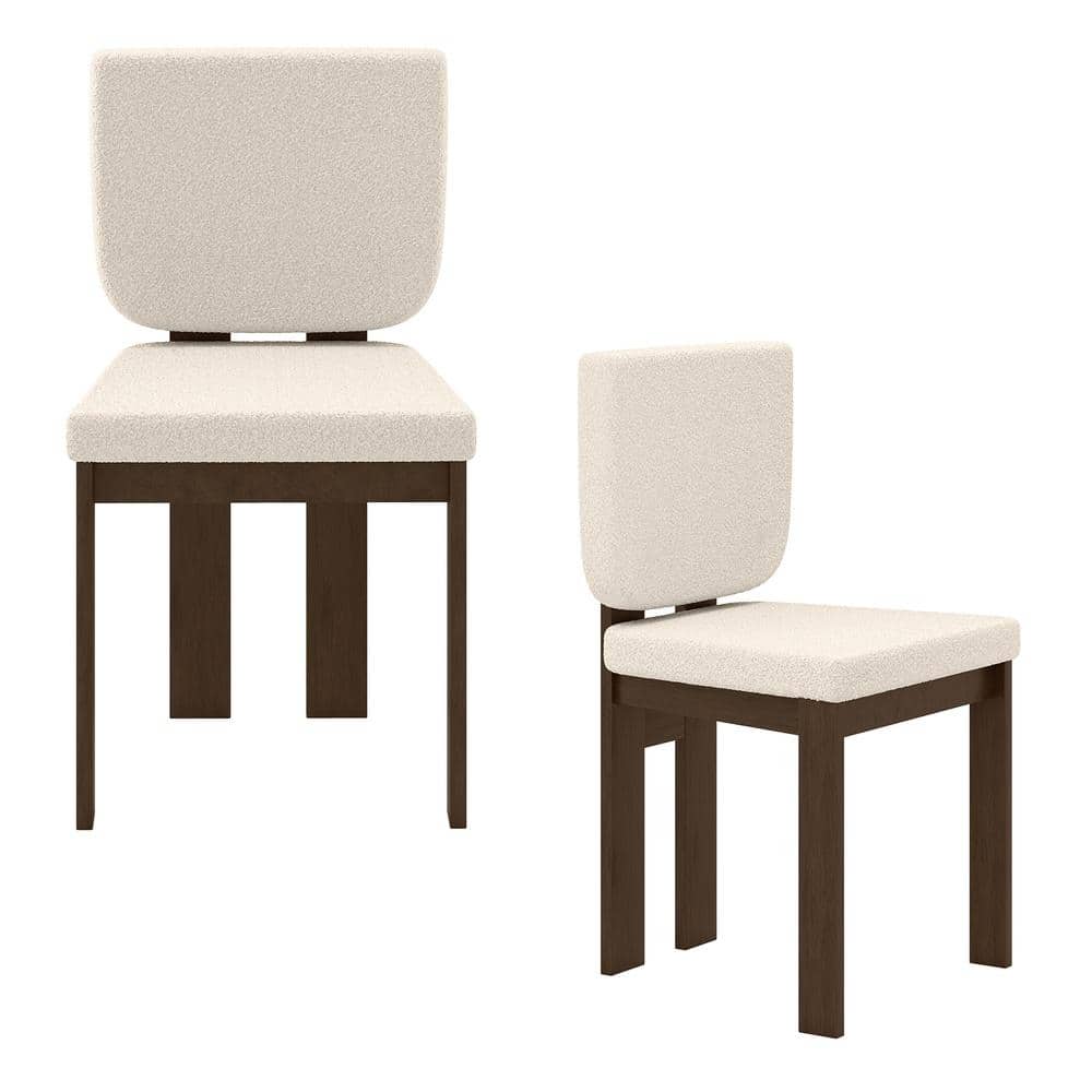 Wooden Dining Chair Set of 2 with Rubber Wood Leg for Home Office Living Room-Brown price history on PriceWatchPro