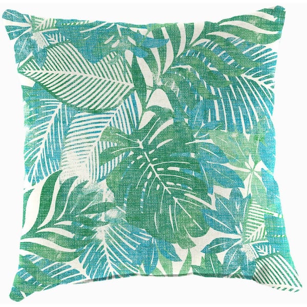 Jordan Manufacturing 16 in. L x 16 in. W x 4 in. T Square Outdoor Throw Pillow in Wesley Bayou